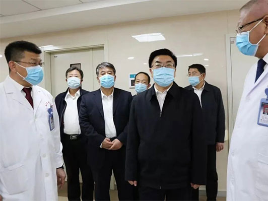 市委书记刘克武来到锦州市中心医院对安全生产工作进行检查督导和调研